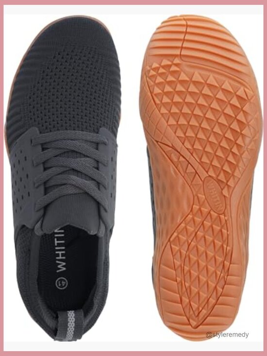 WHITIN TRAIL RUNNER Wide Toe Base - Zero Drop Footwear Zero Drop Trail Running Shoes with Removable Sockliner